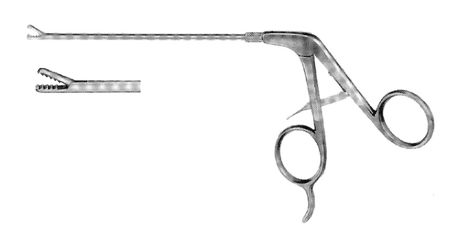 GRASPİNG FORSEPS WİTH RATCHET ÇAP 3.5MM